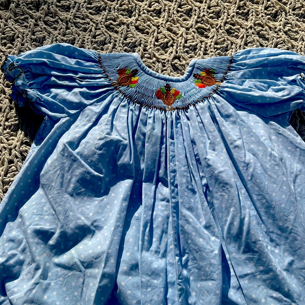 Thanksgiving smocked jumper